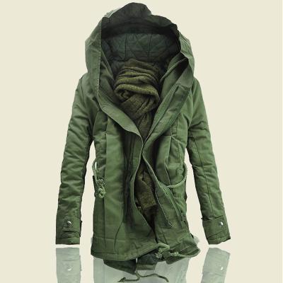 China 2018 New Men's Fashion Long Coat Hat Camouflage Coat Anti-Shrink Large for sale