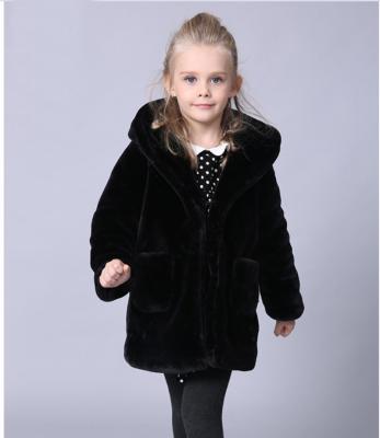 China Anti-Wrinkle Kids Winter Faux Mink Fur Coats Hot Sale Girl Fur Coats Faux Fur Coats for sale