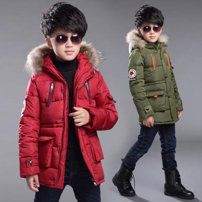 China Anti-wrinkle China garment factory custom kids jacket winter wear red down jacket for kids with high quality for sale