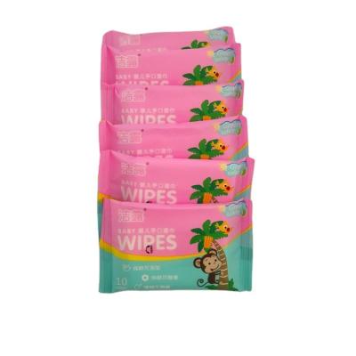 China Hot Selling Portable Eco-Friendly Organic Small Sizes Mini Pack Baby Wet Wipes of Cheap SKIN CARE Quality Wet Wipes for sale