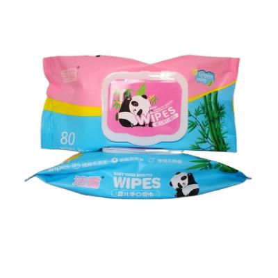 China 2021 Wholesale SKIN CARE Safe Baby Cloth 80pcs Baby Soft Water Wet Cleaning Cloths for sale