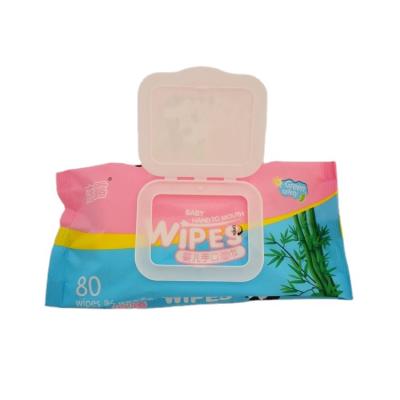 China Widely Used SKIN CARE Wipe 80pcs Biodegradable Soft Baby Wipes for sale