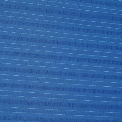 China Breathable Cotton Yarn-Dyed Seersuck Stripe Fabric For Shirting for sale