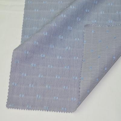 China Breathable Cotton 100 Dobby Yarn Dyed Swiss Dots Fabric for sale