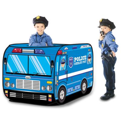 China Indoor Crawling Fire Toy Tent Soft Toy Children Car Auto Oriented Play House Indoor Crawling Color Box Can Be Customized Police Car Tent for sale