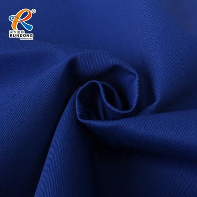 China TC Twill Fabric 65/35 Cotton Blend Fabric Shrink-Resistant Poly 16*10 108*56 280gsm Workwear Fabric for sale