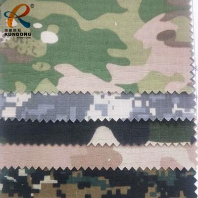 China Waterproof CVC Military Uniform Plaid Camouflage Fabric for sale