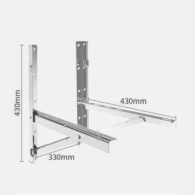 China Factory Sale Steel 1.2 Mm Air Conditioner Support Metal Bracket For 1-3 P AC for sale