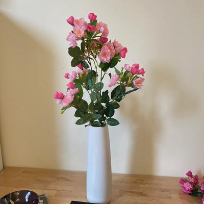 China Wedding Artificial Begonia Flower Pink Artificial Flowers decoration home festival popular gift decoration for home for sale