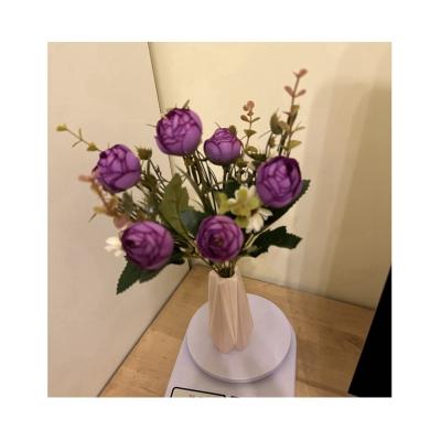 China Wedding Home Bedroom Camellia Tea Bud Flower Artificial Flower Artificial Flower Decoration Wedding Decoration for sale