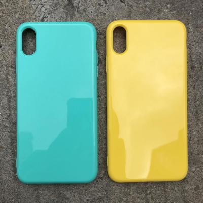 China Colorful; soft ; Shiny Colorful Soft Glossy Surface 2.0mm TPU Phone Cover Case For OPPO Realme X X2 XT Pudding Mobile Phone Case for sale