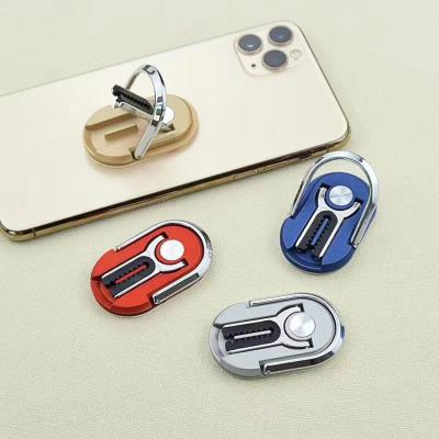 China ABS+Metal 2 IN 1 Universal Car Air Vent Mount Finger Ring Holder For iphone11 S20 Smart Phone Case Mount Grip for sale