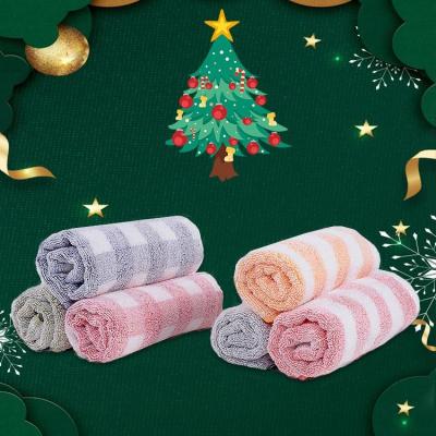 China Wholesale Luxury Christmas Gift Eco-friendly Towels Set Bath+ Face + Hand Towels 100% Egyptian Cotton Bath Towel for sale