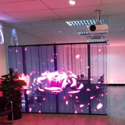 China Indoor Indoor Glass Window P7.5 HD Transparent LED Display For Product Promotion In Store for sale