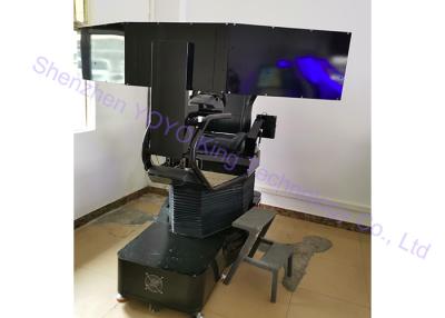 China 3 Curve Screens Race Car Driving Simulator , Car Racing Game Machine Electric Motion System for sale