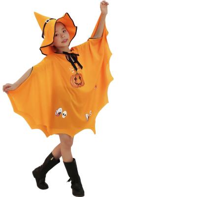 China New Outdoor Activities Halloween Caps Kids Witch Role Playing Show Pumpkin Costume Hat Caps Set for sale