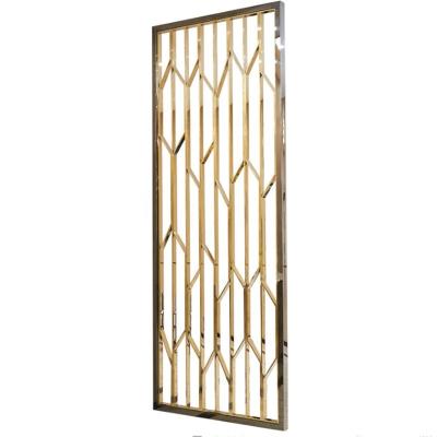 China PVD Plating Custom Design Decorative Metal Screen Surface Stainless Steel Brass Interior Wall Panels for sale