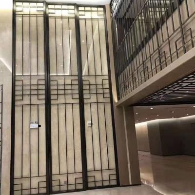 China PVD Plating Modern Design For Villa Indoor Decorative Stainless Steel Partition Walls Room Divider Metal Screen for sale