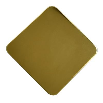 China Decoration Gold Mirror 304 Grade Two Sides Stainless Steel Sheet Customized Color for sale