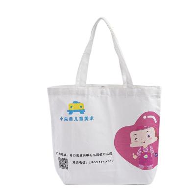 China Handled Protect Logo Bags Canvas Promotional Tote Eco Friendly Custom Cotton Bag for sale