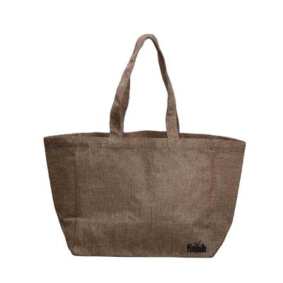 China Fashion Designer Jute Tote Bag Wholesale Practical Simplicity Jute Bag Buying Women for sale