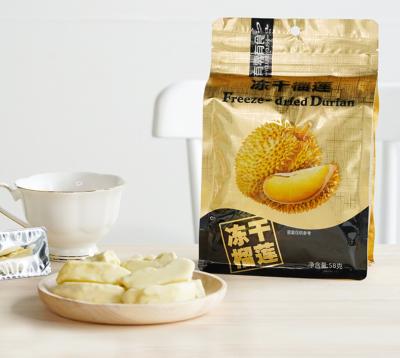 China 58g Healthy Dry and Delicious Snack Bulk Packing Freeze Dried Durian Covered in Crispy Chocolate for sale