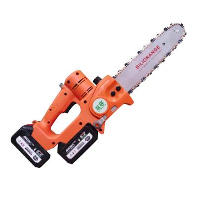 China Single and Dual Batteries Can Operate Portable Hand Held Electric Tree Cutting Cordless Chainsaw 21V Mini Chainsaw Battery for sale