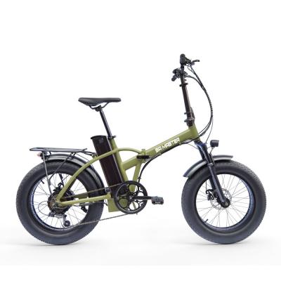 China Aluminum alloy ciclo de bicicleta 20 inch fat tire 48V 480W folding mountain e-bike for families for sale