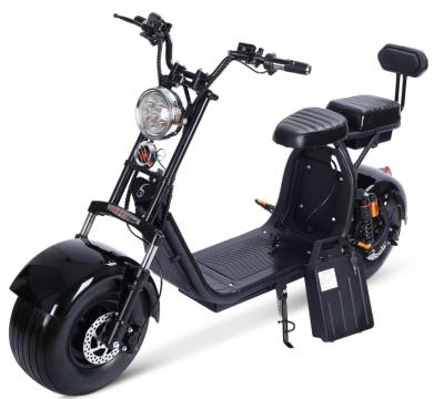 China 2021 new fashion unisex fat tire ciclo bicicleta electric scooter 9.5 inch aluminum alloy 2 wheel battery removable scooter citycoco for adult for sale