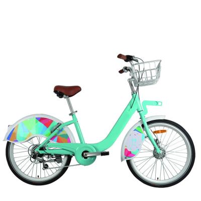 China Ciclo eletrico bicicleta 5A china MASTER MANUFACTURER 24 inch single speed aluminum alloy city commyute rent bike sharing bicycle for sale