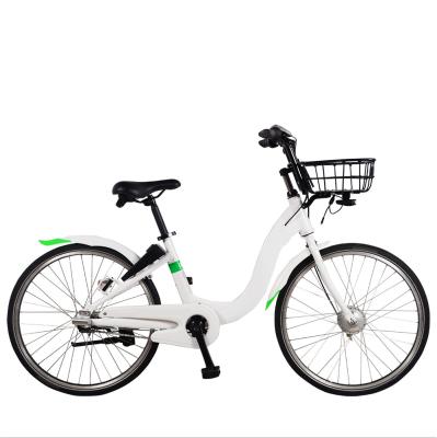 China Ciclo elétrico bicicleta 5A MASTER steel OEM / Frame Odm aluminum alloy 24/26 inch 3 speed city public bicycle sharing bike. for sale