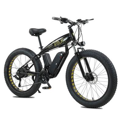 China New Arrival 1000w 48v Aluminum Alloy Frame Tire Electric Fat Bike Mountain Bike Electric Hybrid Bike For Adults for sale