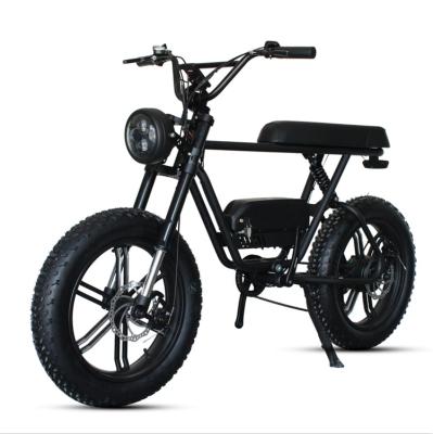 China Retro 1000 Watt Motorcycle Cruiser Electric Bike Steel Cheap Electric Bike Vintage Price Fat Tire 20 Inch For Sale for sale