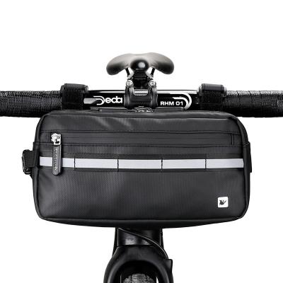 China Waterproof Durable With Bike Front Handlebar Bag, Professional Bike Front Road Frame Bag Cycling Basket Bag Bicycle Phone Case Packing for sale