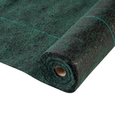 China Agriculture green color heavy duty needle punched weed barrier fabric landscape fabric for garden and weed mat ground cover for agriculture for sale