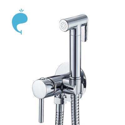 China Without Switch High Qualities Bathroom Shattaf Toilet Handheld Bidet Sprayer For Faucet Set Brass Accessories for sale