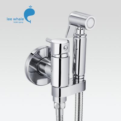 China Without Slide Bar Sanitary Ware Hot And Cold Water Faucet Bidet Sprayer Toilet With Mixer And Brass for sale