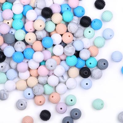 China Kean Custom 15mm Non-Toxic Food Grade Baby Teething Non-Toxic 12mm Silicone Beads Baby Teether for sale