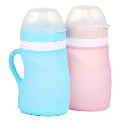 China Wholesale BPA Free Bpa Free Reusable Products Silicone Feeding Bottle Bpa Free For Child for sale