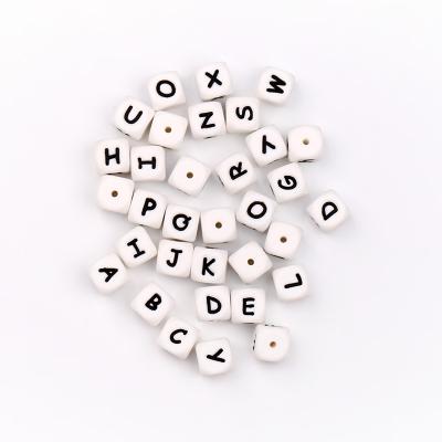 China 2019 New Arrival Non-Toxic Silicone Alphabet Letter Chewing Teether Beads for sale