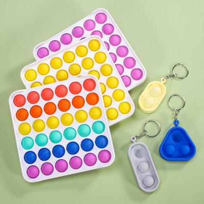 China Cheap Soft Silicone Soft Noises Stir To Toy Oem Autism Stress Popit Sensory Toys Set for sale