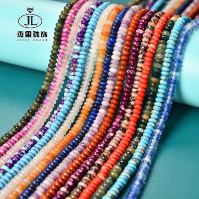 China DIY Necklace Bracelet Making Strand 2x4mm Rondelle Stone Beads Natural Amethyst Gemstone Heishi Beads DIY Necklace Loose Natural Abacus Tiger eye Stone Beads B-219 for sale