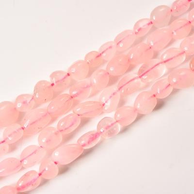 China Drilled Yiwu Direct Natural Irregular Rose Quartz Nuggets Stone Beads for diy Jewelry Making 15