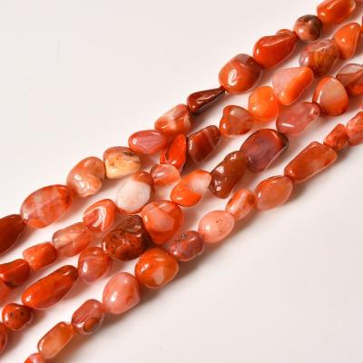 China Drilled Yiwu Direct Natural Irregular Red Agate Nuggets Stone Beads for diy Jewelry Making 15