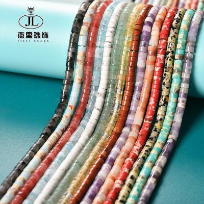 China DIY Necklace Bracelet Making Strand 2x4mm Wholesale Natural Amethyst Gemstone Heishi Beads Natural Quartz Stone Beads for Jewelry Making Disc Stone Beads B-245 for sale