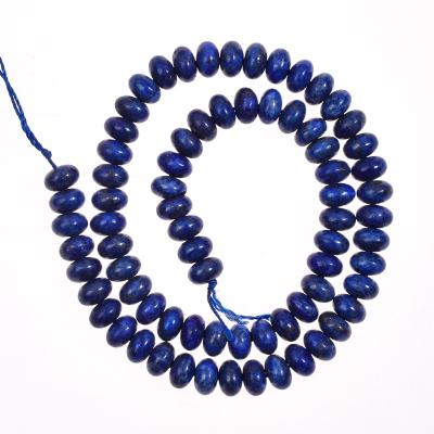 China Pendent 5x8MM Rondelle Abacus Loose Natural Lapis Lazuli Loose Polished Smooth Spacer Stone Beads for Jewelry Making JL- 334 for sale