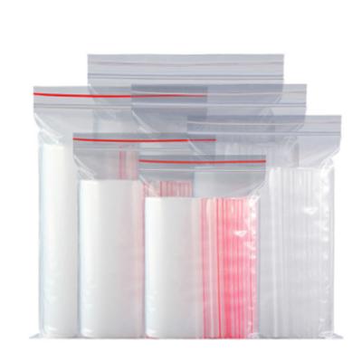 China Custom PE Seal Self Security Food Grade Plastic Zip Lock Retail Packaging Packing Poly Bag 20x28cm for sale