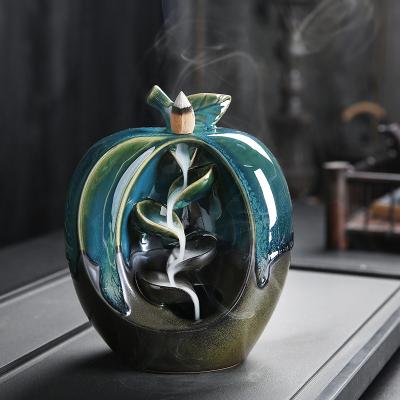 China Indian Wholesale High Quality Ceramic Censer Backflow Incense Censer Censer for sale