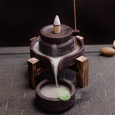 China Japanese Incense Backflow Cone Sandalwood and Censer Ceramic Censer for sale