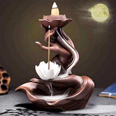 China Japanese Censer Wholesale Home Crafts Decoration Incense Backflow Ceramic Waterfall Censer for sale